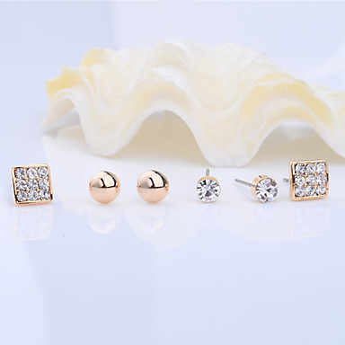 Площадь сплава циркония серьги Set (3 пары)