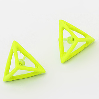 Европейский Стиль Треугольный сплава серьги стержня (разных цветов)