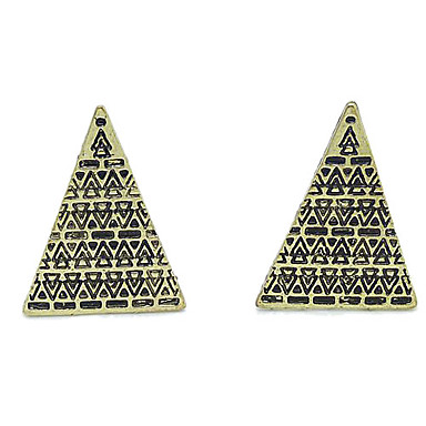 Vintage треугольник Pattern Серьги (разных цветов)
