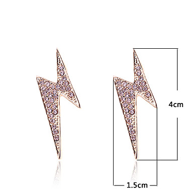 Сплав Циркон Серьги Освещение Pattern