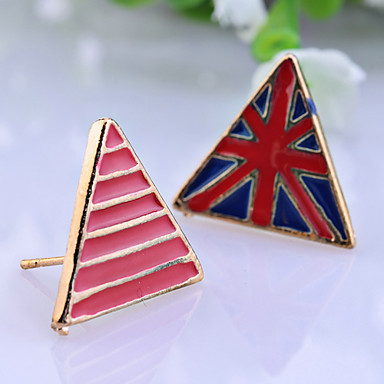 Lureme Эмаль треугольник Серьги Государственного флага
