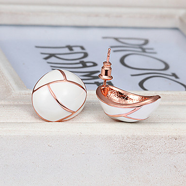 18K позолоченные серьги