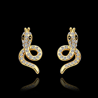 18k золотые серьги для леди