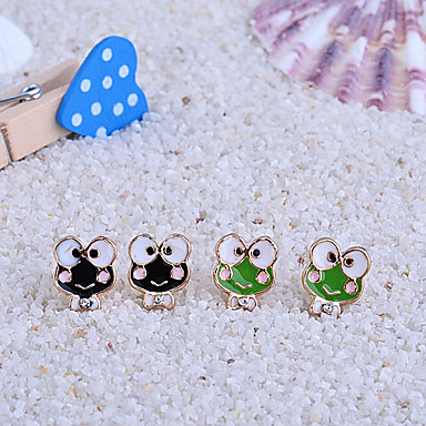 Позолоченные Frog Pattern Серьги (разных цветов, 2 пары)