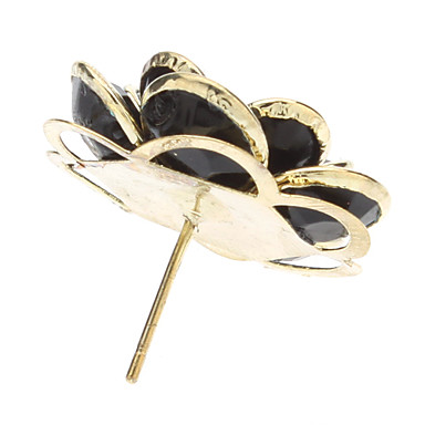 Отделкой из жемчуга Vintage Брим Золотой стиль Роуз Earing