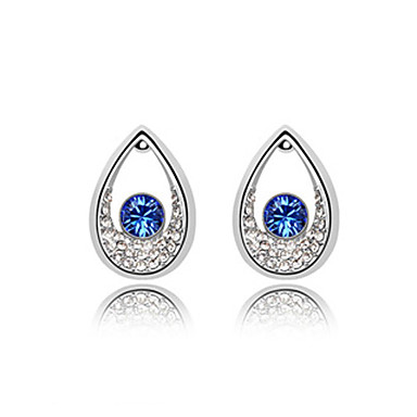 капли воды Crystal Design и платины покрытие серьги сплава