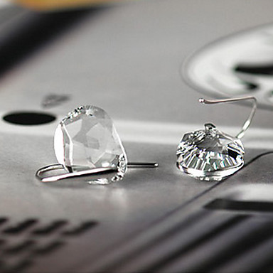 925 серебряных Crystal Clear серьги падения