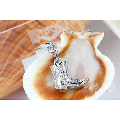 Мода (площадь падения) Сплав серебра серьги стержня (синий, черный) (1 пара)