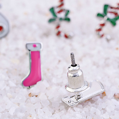 Lureme Эмаль Рождество подарок серьги Стад