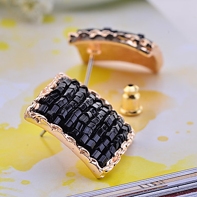 Шарика сплава серьги Pattern площади