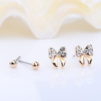 Сплав бусы и серьги Bowknot Set (2 пары)