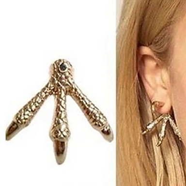 (1 пара) nk Золотые серьги стержня сплава (Золотой)