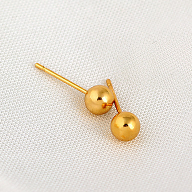 Позолоченные бронзовые серьги Циркон Стад ERZ0146