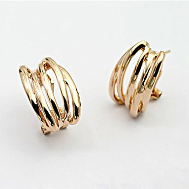 Европейские (Wings) Золотые серьги стержня сплава () (1 пара)