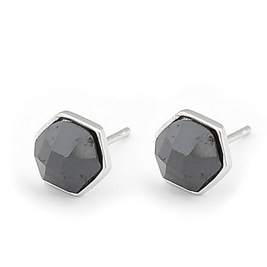 Сплав Серьги шестигранной Gem Pattern