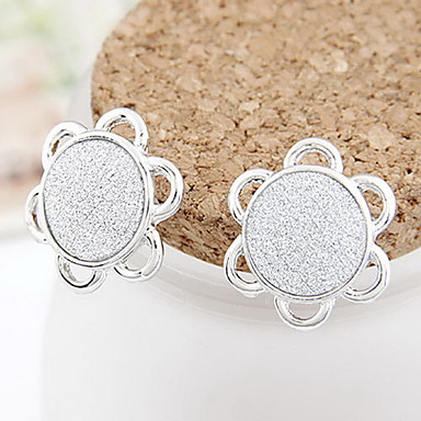 Серебряные серьги Pltaed сплава цветка Pattern