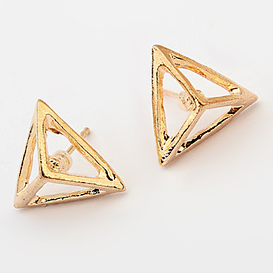 Европейский Стиль Треугольный сплава серьги стержня (разных цветов)