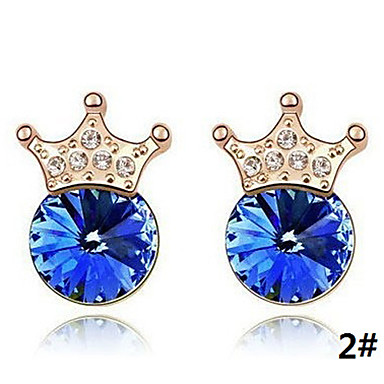 Королевы Crown Crystal-шипованных серьги