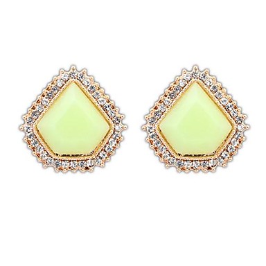 Европейской и американской моды Геометрическая Jewel Серьга