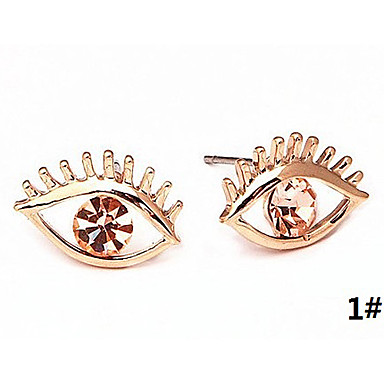 Кристалл инкрустированные Eye-серьги