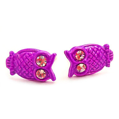 Краска сплава серьги сова