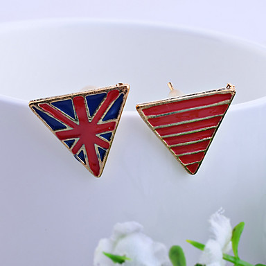 Lureme Эмаль треугольник Серьги Государственного флага