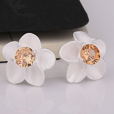 Довольно Цветочные Серьги Кристалл Rhinestone