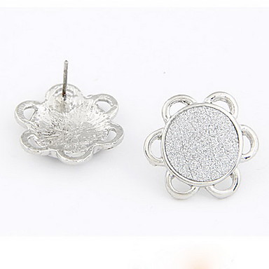 Серебряные серьги Pltaed сплава цветка Pattern