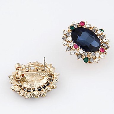 Европейский и американский бутик модной одежды Luxury Boutique Gem Металлические темперамент серьги