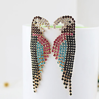 Серьги Rhinestone Parrot