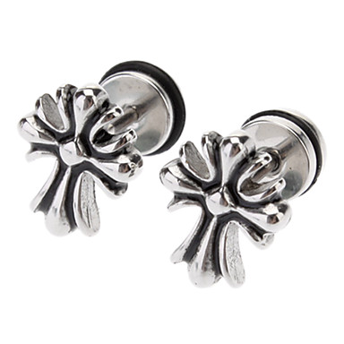 Chrome Hearts крест из нержавеющей стали пирсинг серьги