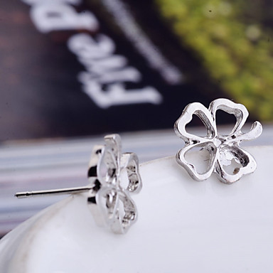 Женщин Сплав Four Leaf Clover Pattern Серьги
