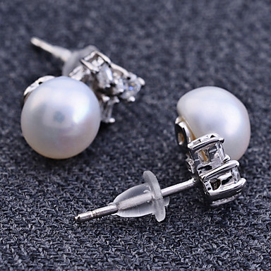 Lureme 925 Silver Pearl серьги стержня