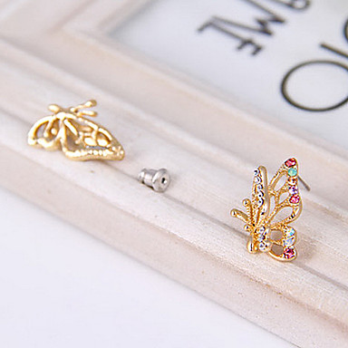Корейская версия три dimeearrings серьги бабочки E783