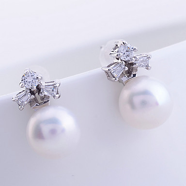 Lureme 925 Silver Pearl серьги стержня