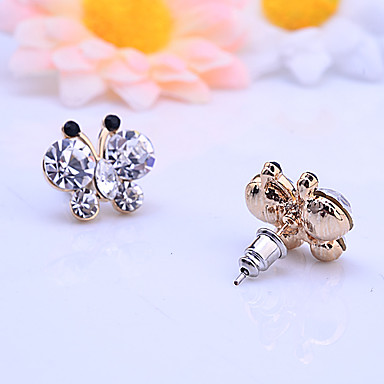 Сплав Butterfly Pattern Циркон Серьги (разных цветов)