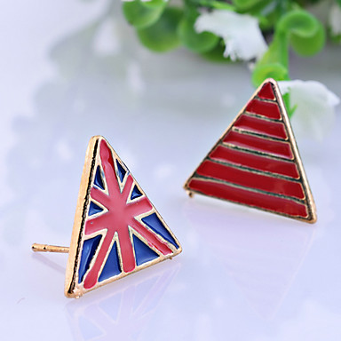 Lureme Эмаль треугольник Серьги Государственного флага