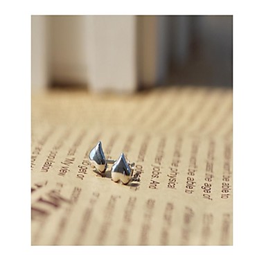 Классический женский Серебряный Diand Стад Серьги (1 пара)