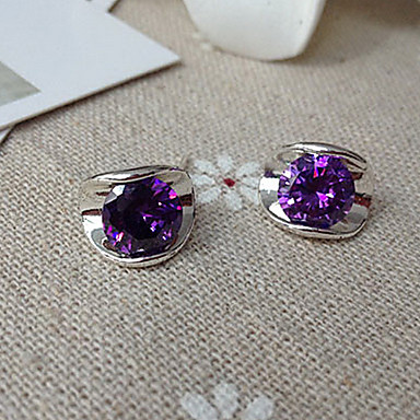 Классический многоцветный Кристалл серьги стержня (зеленый, красный, розовый, фиолетовый, шампанское, прозрачный) (1 пара)