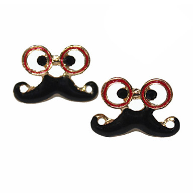 Cute глаз Усы серьги (ассорти цветов)