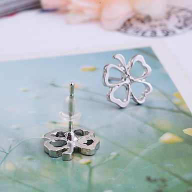 Женщин Сплав Four Leaf Clover Pattern Серьги