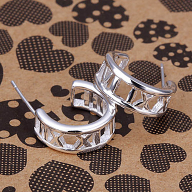 серебряная серьга ювелирных изделий Хооп Earrings42