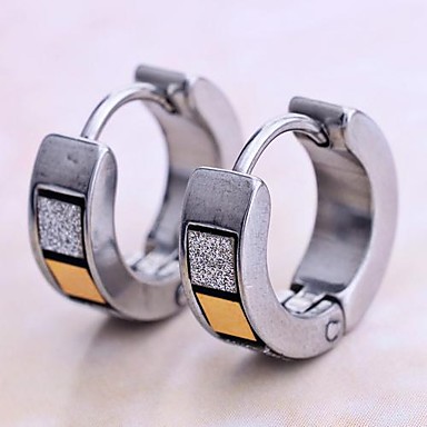 Lureme мужские титановые стали серьги