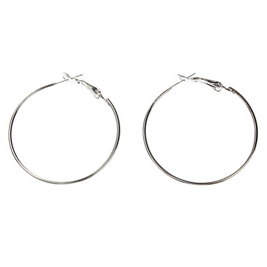 Круглый 40мм серьги обруча (содержать 10 фото)