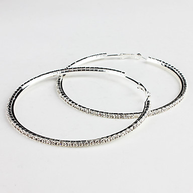Большой круг Rhinestone Полностью Ювелирное Серьга