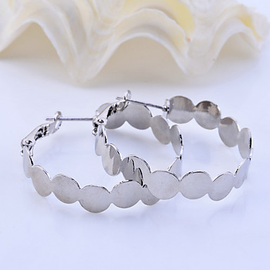 Lureme серебряные серьги Хооп