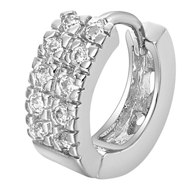 18K позолоченный сплав Круг Shaped Серьги (золото)