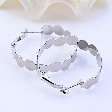 Lureme серебряные серьги Хооп