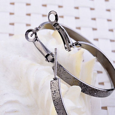 Lureme 3.5cm матовый Хооп серьги (3 пары в комплект)