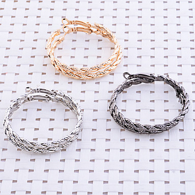 Lureme 4см Витая сплава серьги Set (3 пары в комплект)